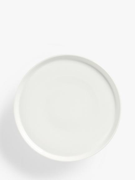 John Lewis Eat Porcelain Cake Stand, 27cm, White - view 2, White