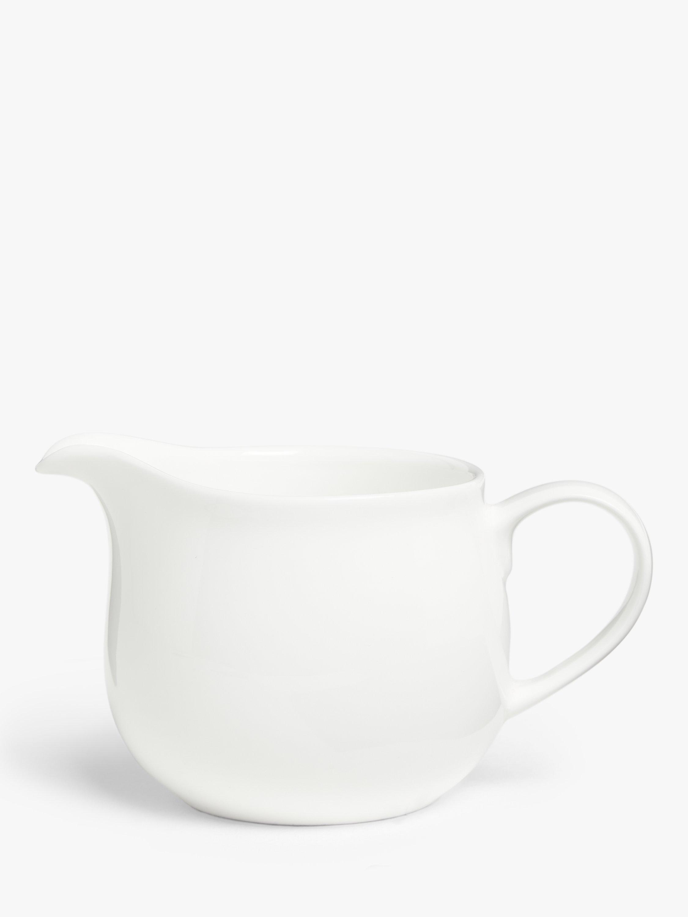 John Lewis & Queensberry Hunt Cupola Bone China Milk Jug, 310ml, White