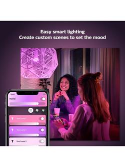 Philips Hue White and Colour Ambiance Wireless Lighting LED Colour Changing Light Bulb with Bluetooth, 9W A60 E27 Edison Screw Bulb, Single - view 2, White