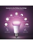 Philips Hue White and Colour Ambiance Wireless Lighting LED Starter Kit with 2 E27 Bulbs with Bluetooth & Bridge