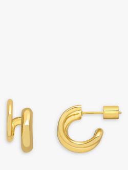 Estella Bartlett The Edit Double Illusion Hoop Earrings, Gold, Gold