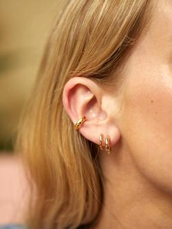 Estella Bartlett The Edit Double Illusion Hoop Earrings, Gold - view 2, Gold
