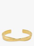 Estella Bartlett The Edit Faceted Texture Cuff Bracelet, Gold