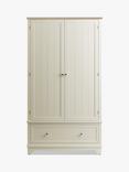 John Lewis St Ives Double Wardrobe with 1 Drawer, Grey Haze