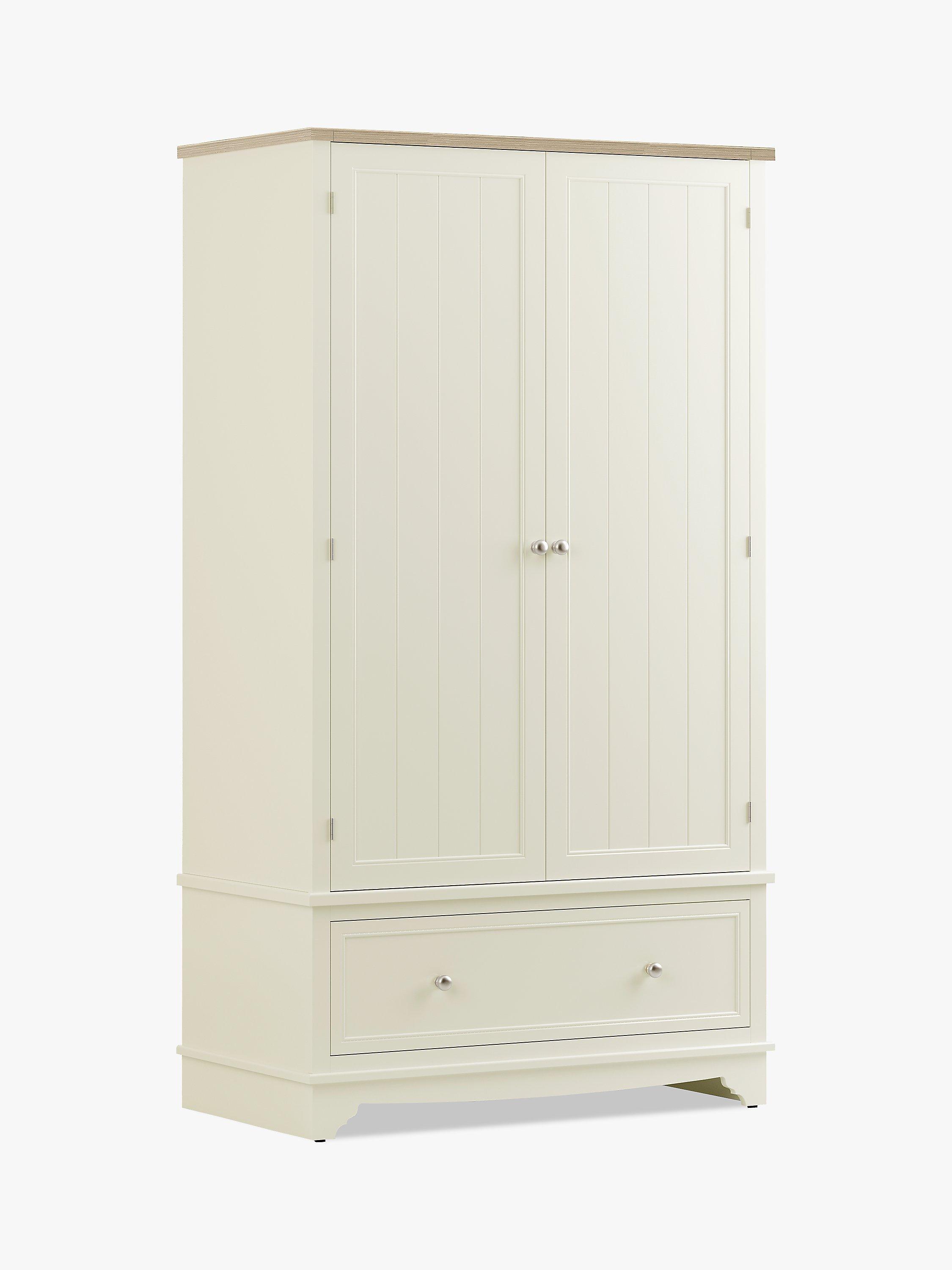 John Lewis St Ives Double Wardrobe with 1 Drawer, Grey Haze