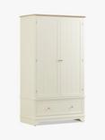 John Lewis St Ives Double Wardrobe with 1 Drawer, Grey Haze