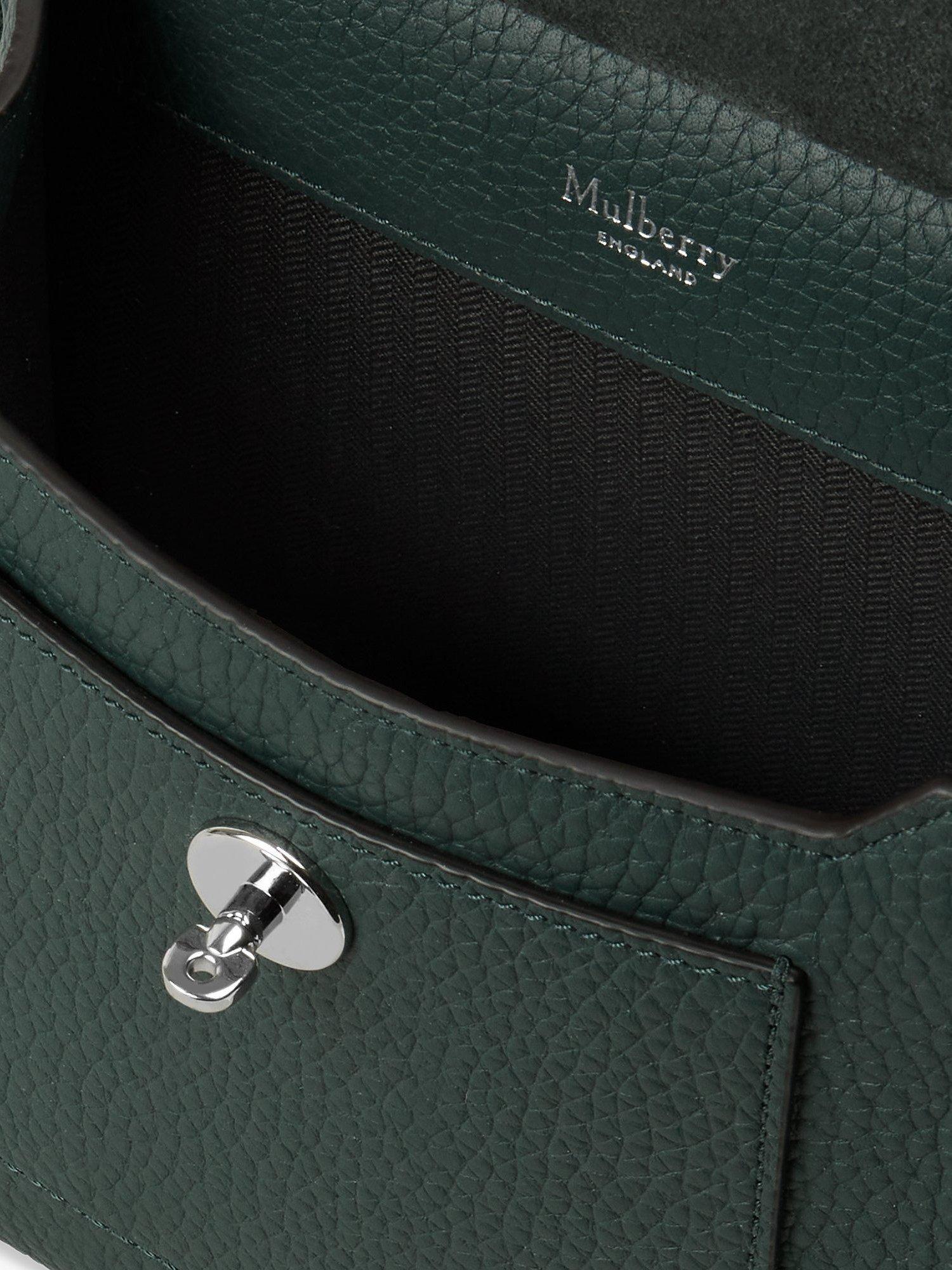Product image 2 of 6, which shows Mulberry Small Antony Heavy Grain Leather Satchel, Mulberry Green