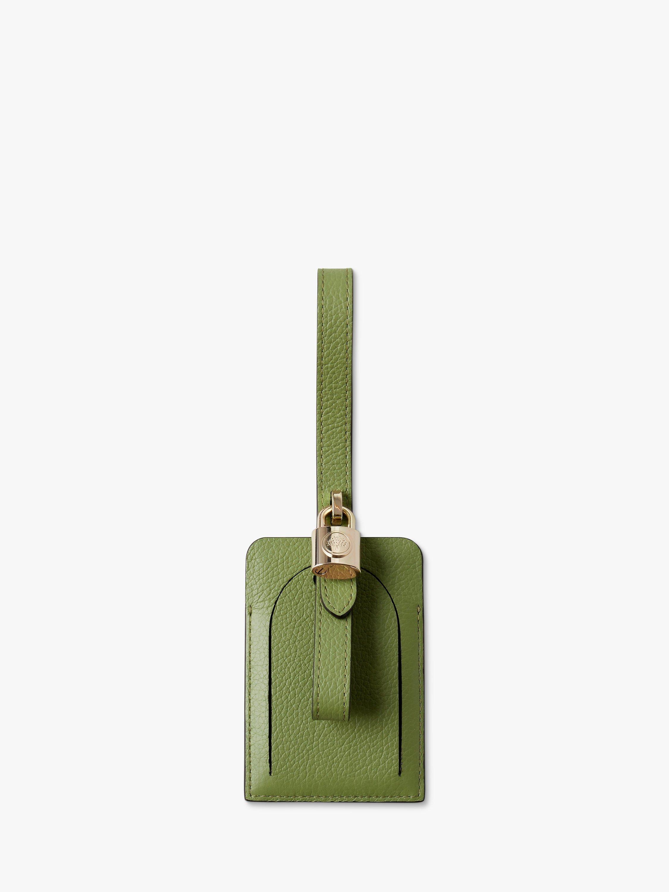 Mulberry Padlock Small Classic Grain Leather Luggage Tag