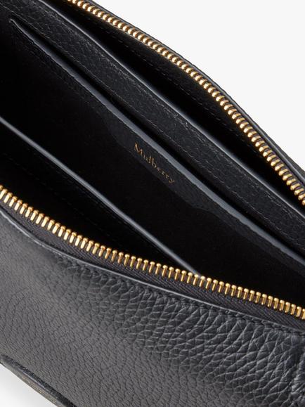 Mulberry Billie Small Classic Grain Leather Cross Body Bag - view 2, Black