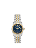 Citizen EW2294-53L Women's Eco-Drive Date Two Tone Bracelet Strap Watch, Gold/Silver/Blue