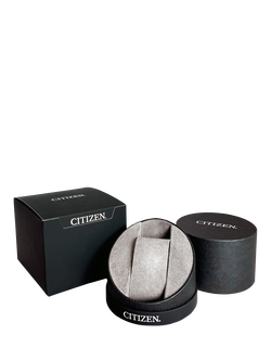 Citizen BM8240-11A Men's Eco-Drive Date Leather Strap Watch, Black/White - view 2, Black/White