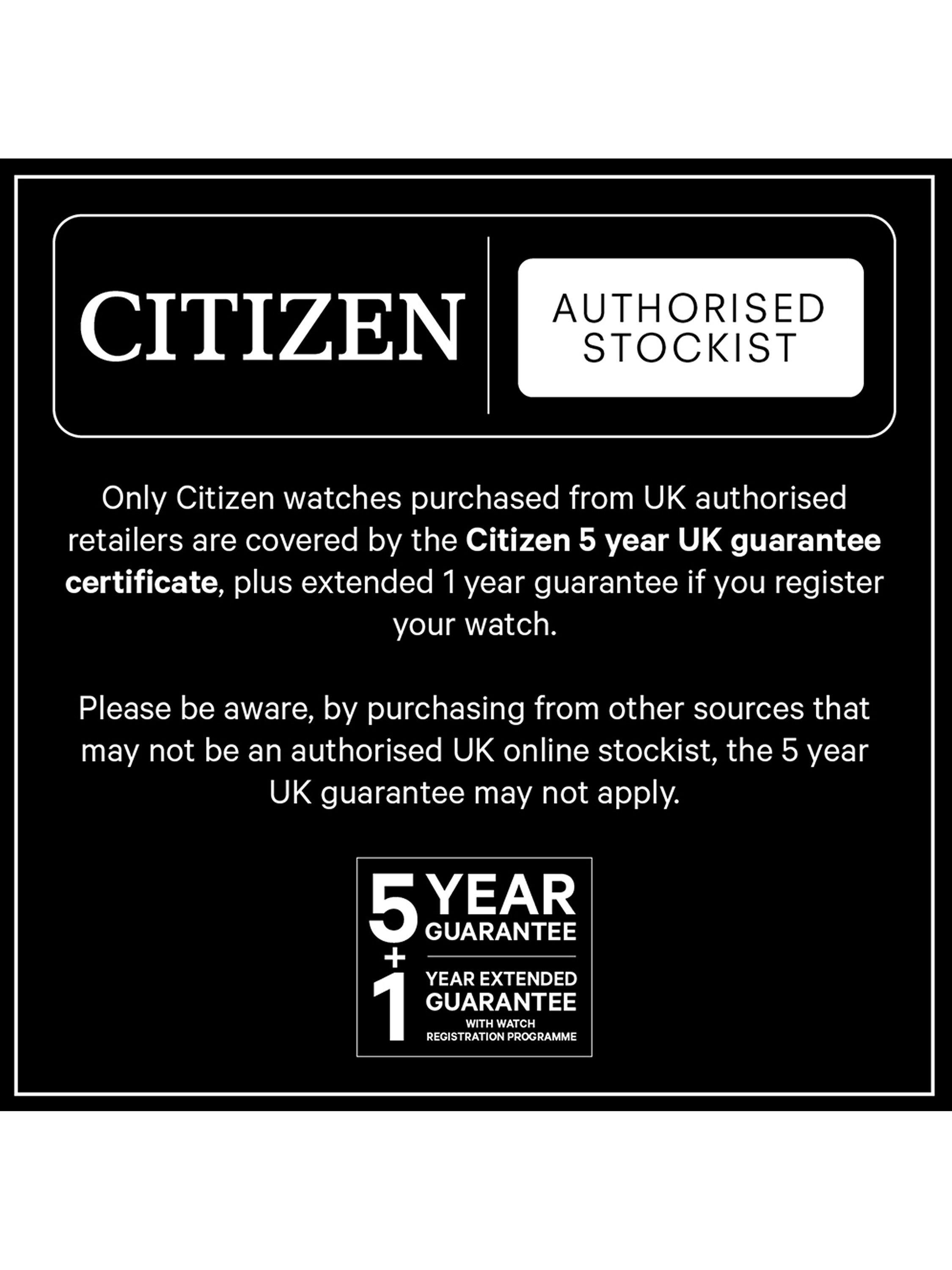 Product image 5 of 6, which shows Citizen Men's Classic Eco-Drive Date Two Tone Bracelet Strap Watch, Silver/Gold BM7534-59A