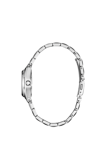 Citizen EW2290-54L Women's Eco-Drive Date Bracelet Strap Watch, Silver/Blue - view 2, Silver/Blue