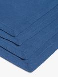John Lewis Cotton Napkins, Set of 4, Navy