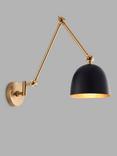 Bay Lighting Broma Swing Arm Wall Light, Antique Brass