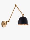 Bay Lighting Broma Swing Arm Wall Light, Antique Brass