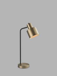 Bay Lighting Giles Desk Lamp, Antique Brass/Black