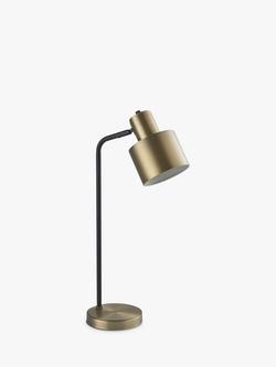 Bay Lighting Giles Desk Lamp, Antique Brass/Black - view 2, Antique Brass/Black