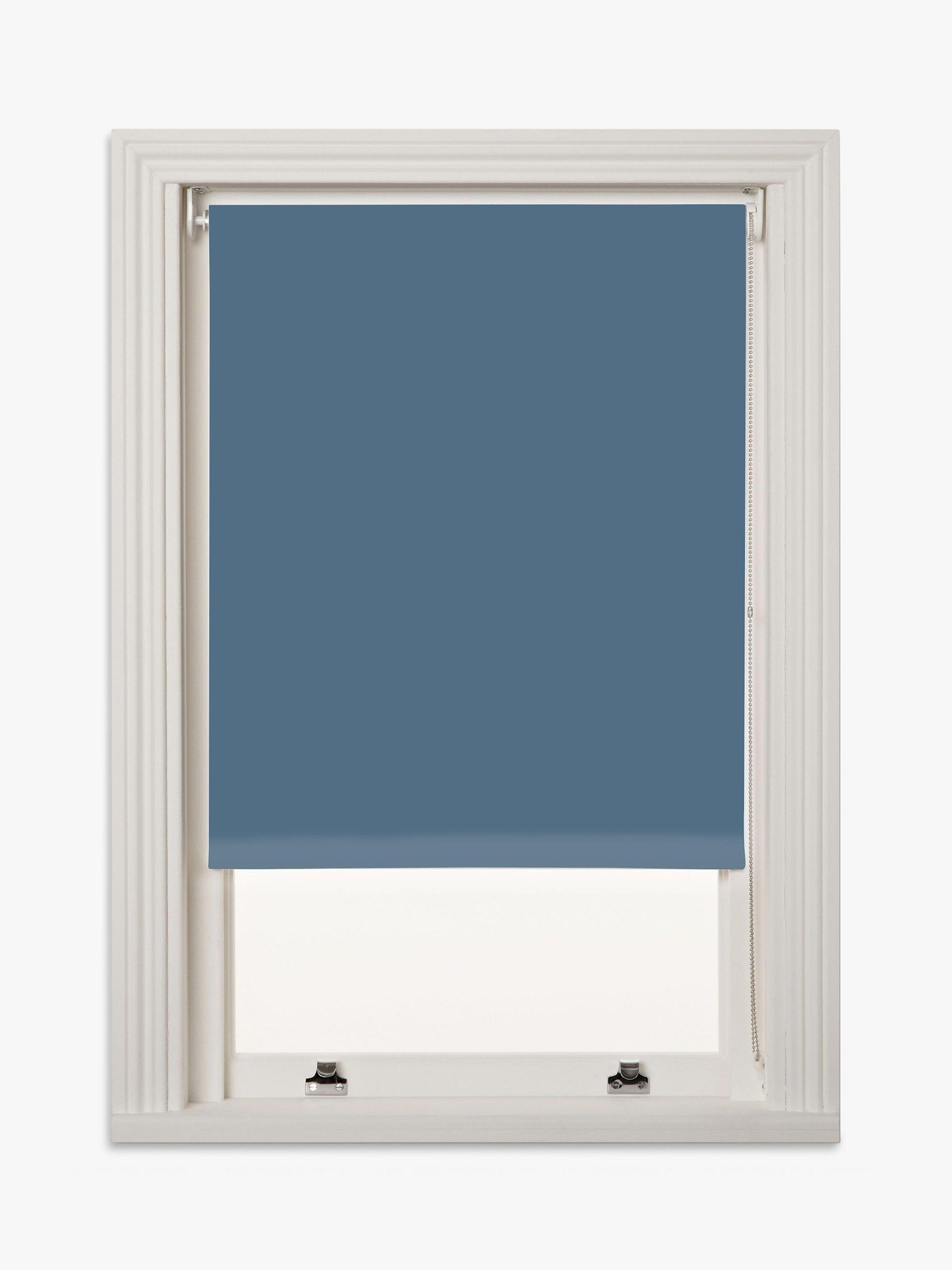 John Lewis Blinds Studio Made to Measure Blackout Roller Blind, Denim