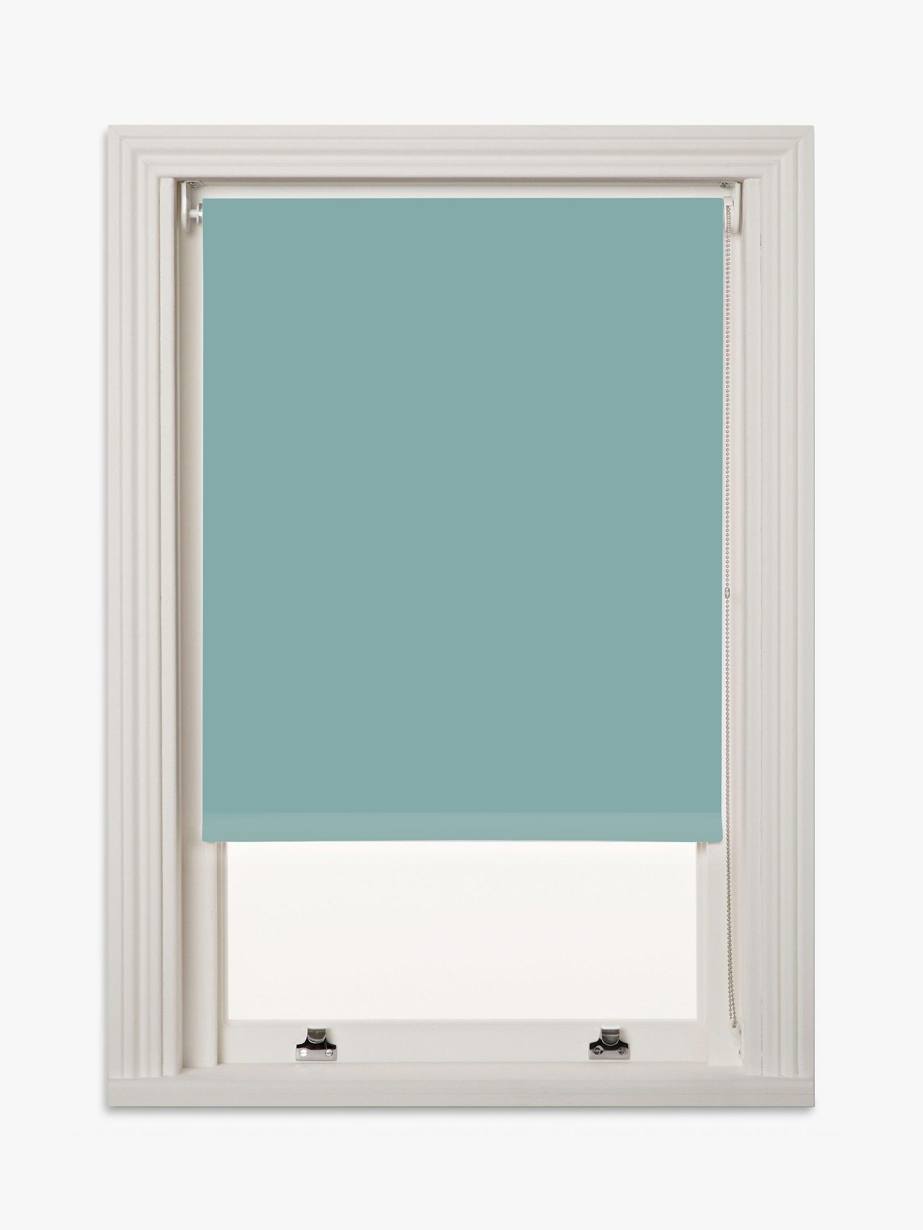 John Lewis Blinds Studio Made to Measure Blackout Roller Blind, Blue Opal
