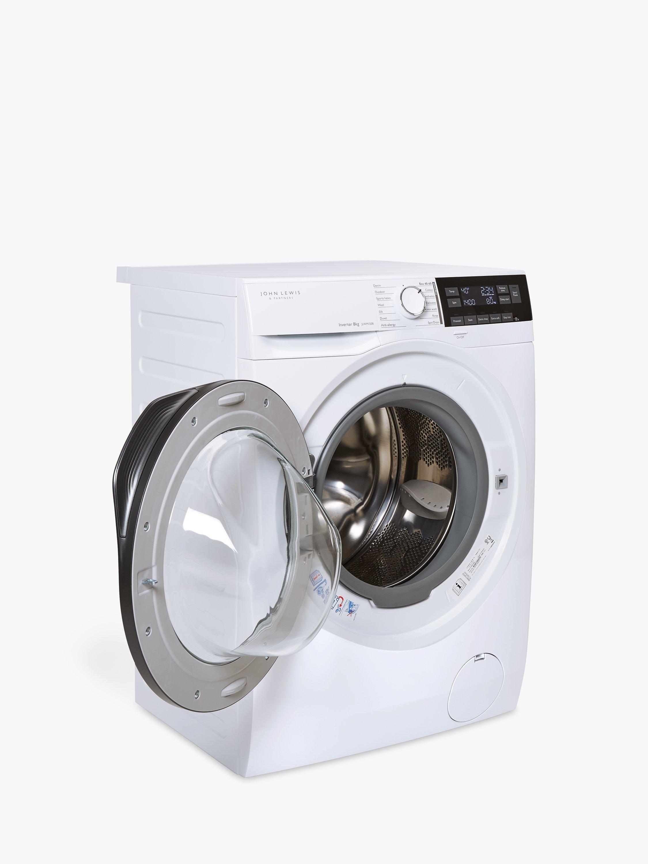 John Lewis JLWM1508 Freestanding Washing Machine 8kg Load 1400rpm Spin White