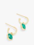 John Lewis Gemstones Half Hoop Earrings