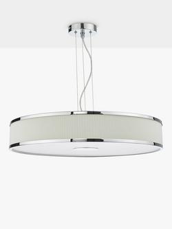 Där Alvaro Diffuser Ceiling Light, Large - view 2, Ivory/Polished Chrome