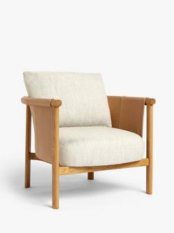 John Lewis Sling Armchair, Light Leg, Parchment Natural