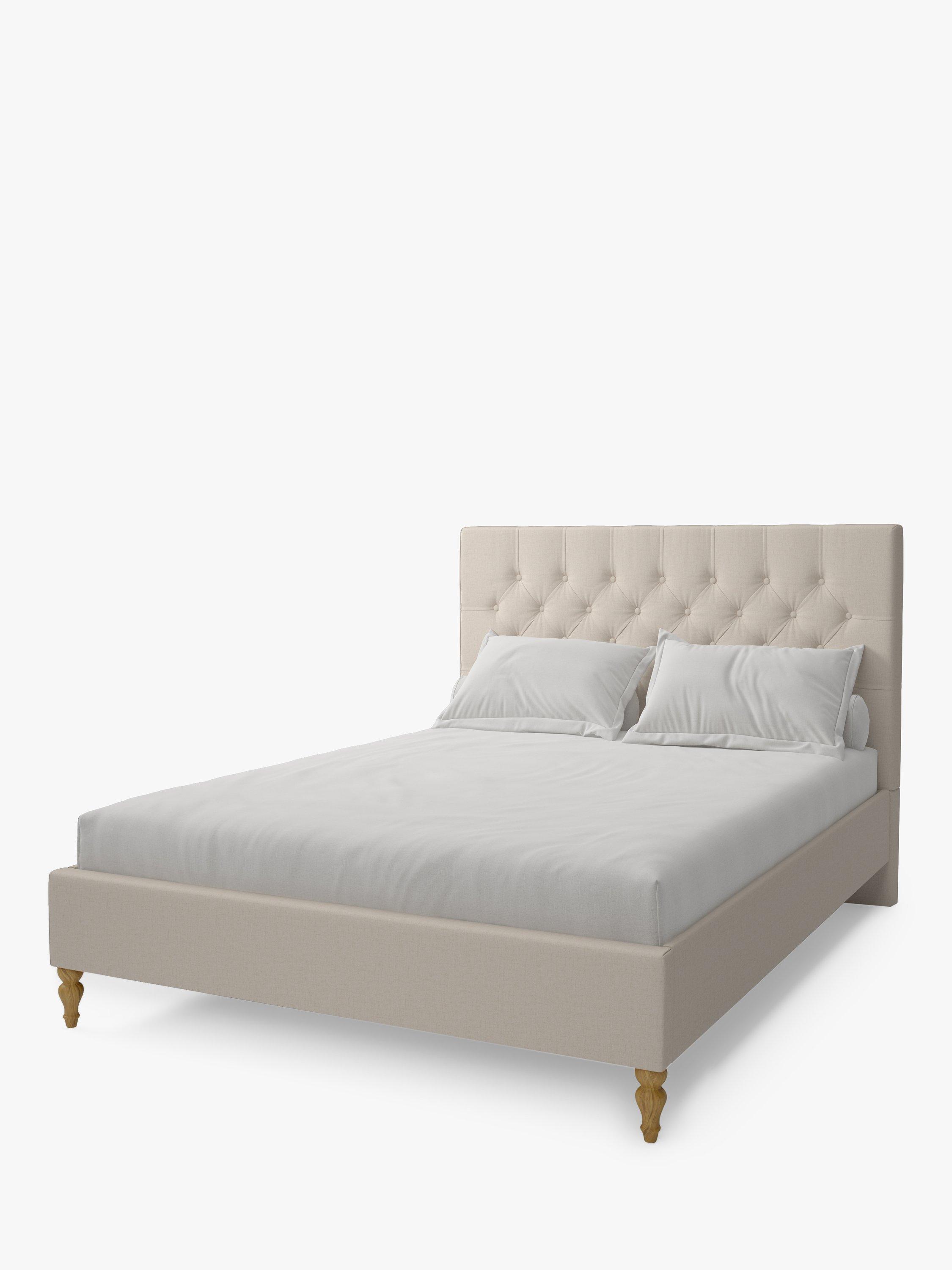 Koti Home Eden Upholstered Bed Frame, Super King Size, Heritage Soft Oyster