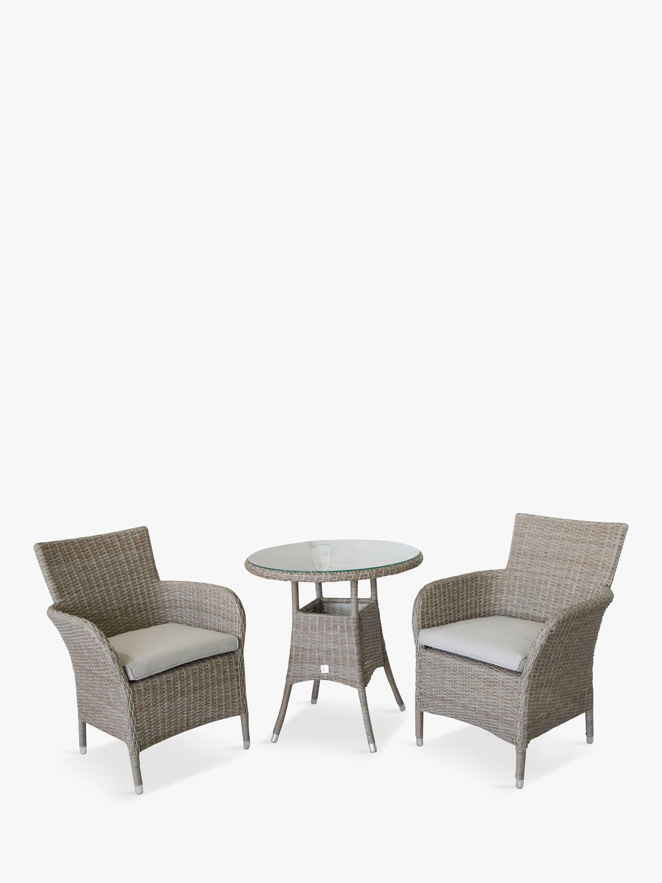 LG Outdoor Monaco 2-Seat Round Garden Bistro Table & Chairs Set