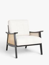John Lewis Gondola Club Chair, Black Leg, Natural