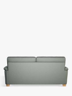 John Lewis Camden Large 3 Seater Sofa, Light Leg - view 2, Easy Clean Chunky Chenille Seagrass