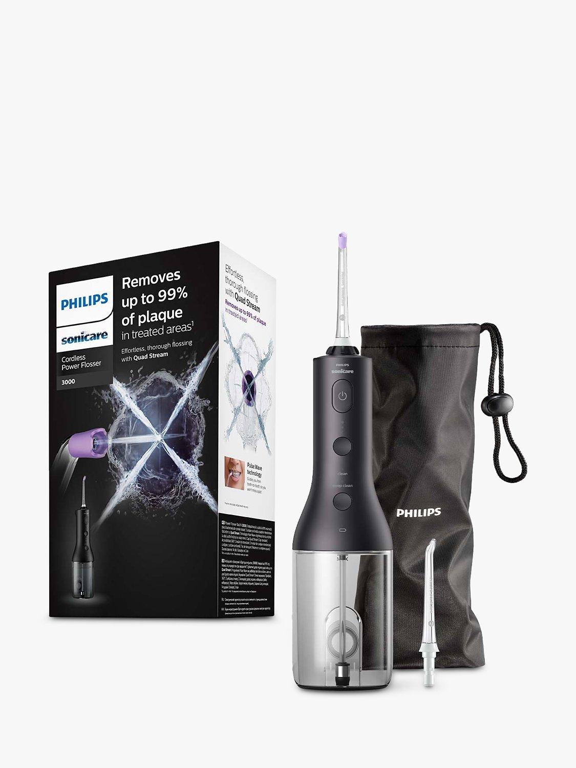 Philips Sonicare HX3806 Cordless Power Flosser 3000 Oral Irrigator, Black