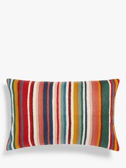 John Lewis Poncho Stripe Cushion, Multi, Multi