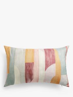 John Lewis Structure Linen Cushion, Multi, Multi