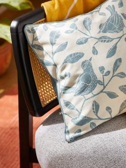 John Lewis Birdie Cushion - view 2, Duck Egg