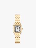 Sekonda Women's Octagonal Bracelet Strap Watch, Gold/White 40144.27