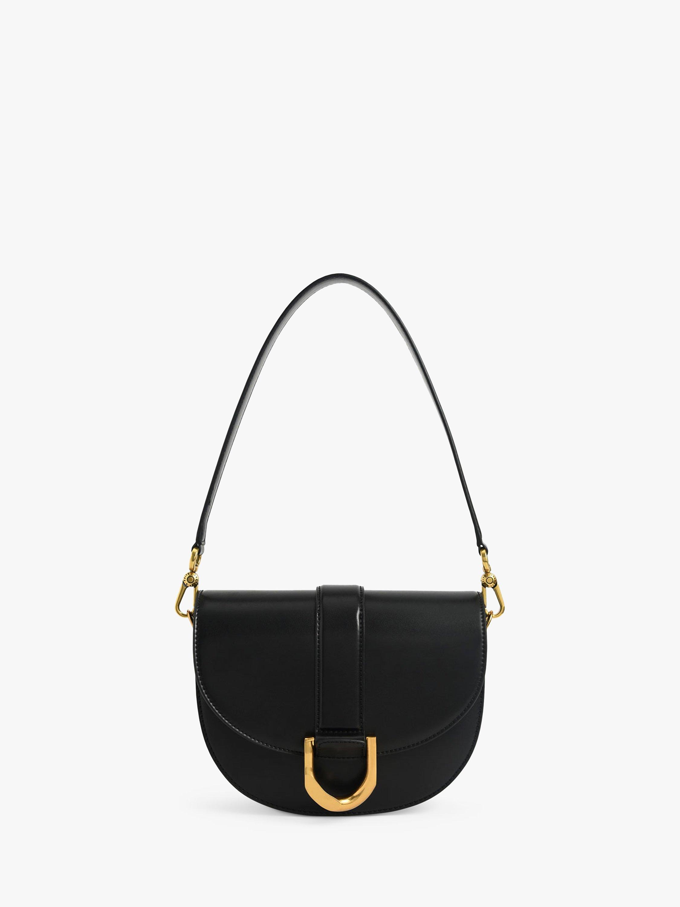 CHARLES & KEITH Gabine Faux Leather Saddle Bag