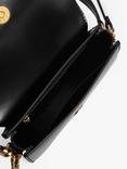 CHARLES & KEITH Gabine Mini Faux Leather Saddle Bag, Black