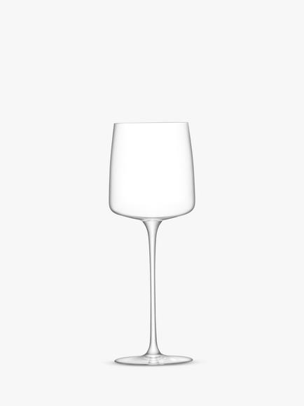 LSA International Metropolitan White Wine Glass, Set of 4, 350ml, Clear, Clear