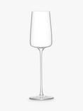 LSA International Metropolitan Glass Champagne Flute, Set of 4, 230ml, Clear