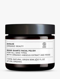 Evolve Organic Beauty Rose Quartz Facial Polish, 60ml, 