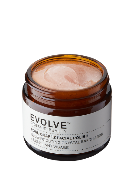 Evolve Organic Beauty Rose Quartz Facial Polish, 60ml, 