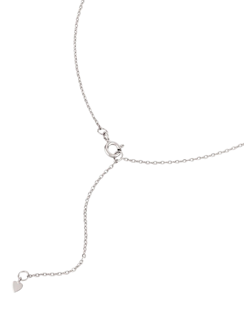 Product image 2 of 6, which shows Dinny Hall Bijou Folded Hearts Pendant Necklace, Silver