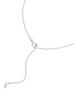 Dinny Hall Bijou Folded Hearts Pendant Necklace - view 2, Silver