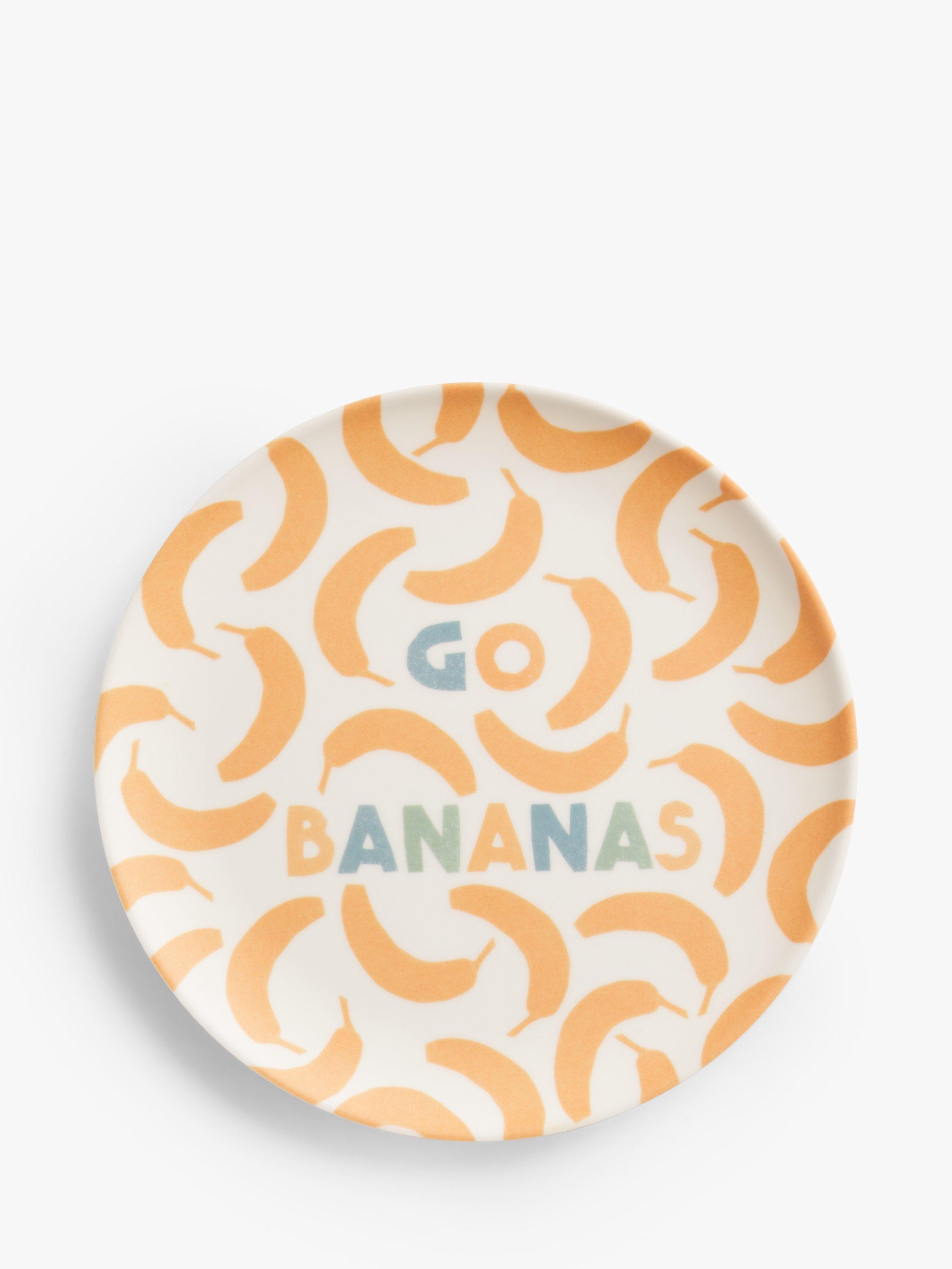 John Lewis ANYDAY Melamine 'Go Bananas' Side Plate, 20cm, Yellow