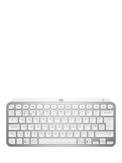Logitech MX Keys Mini, Bluetooth Wireless Keyboard, Pale Grey