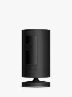 Ring Stick Up Cam Smart Security Camera with Built-in Wi-Fi, Battery Powered, Black