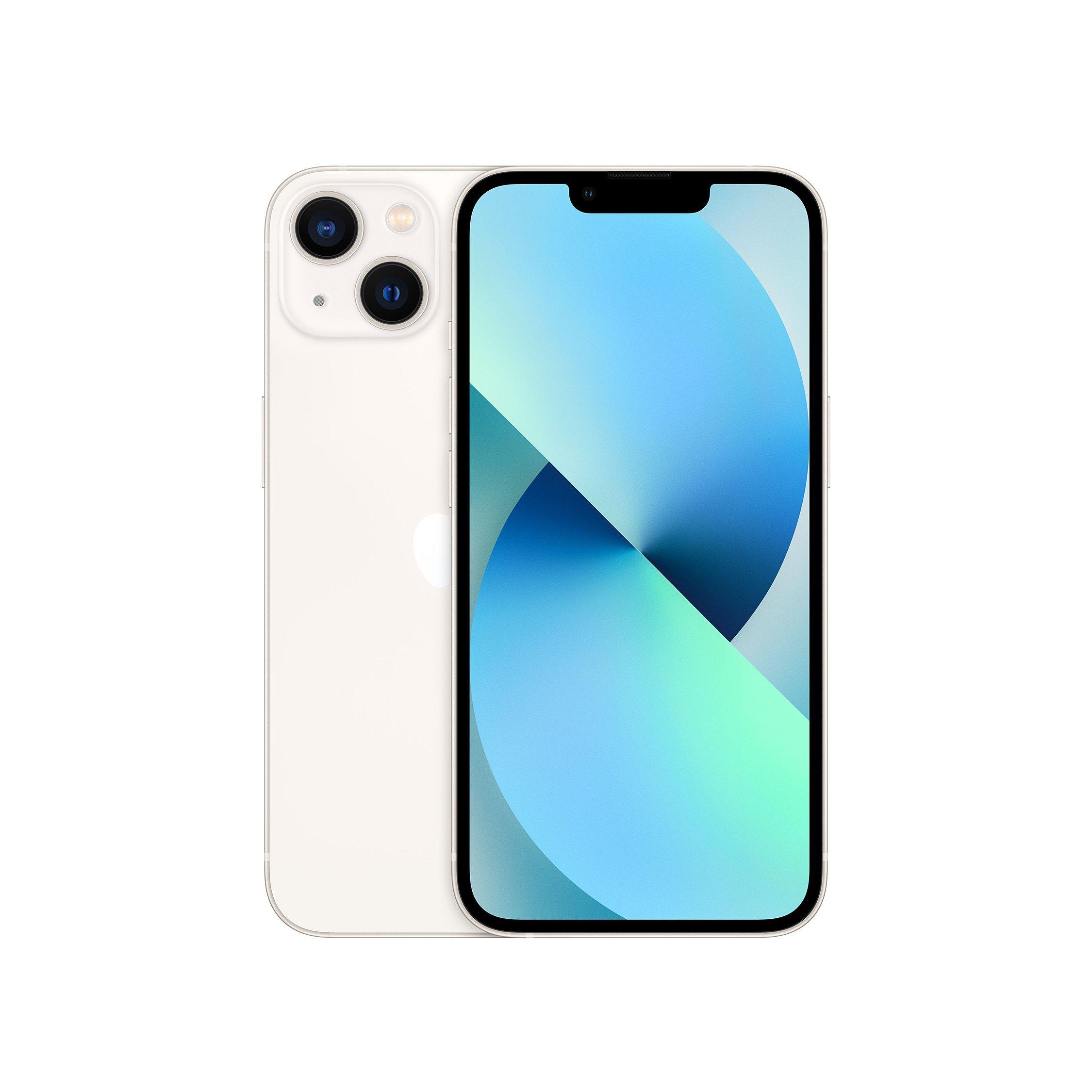 Apple iPhone 13, iOS, 6.1", 5G, SIM Free, 256GB, Starlight