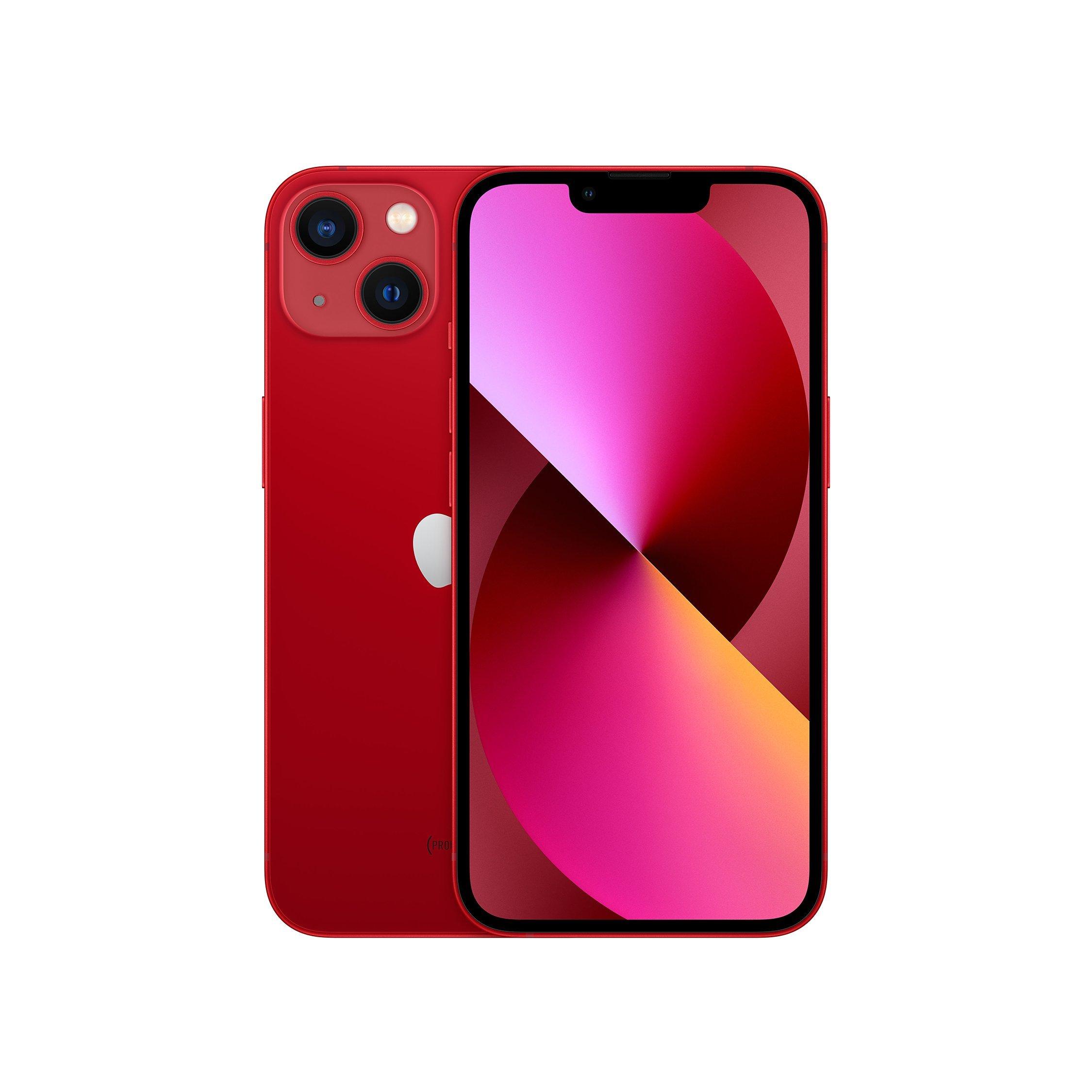 Apple iPhone 13, iOS, 6.1", 5G, SIM Free, 256GB, (PRODUCT)RED